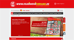 Desktop Screenshot of feuerwehrversand.de